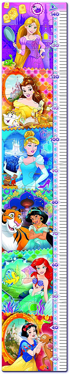  Clementoni-20328 Measure Me Puzzle - Disney Princess