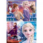  Clementoni-21609 2 Puzzles - Frozen 2