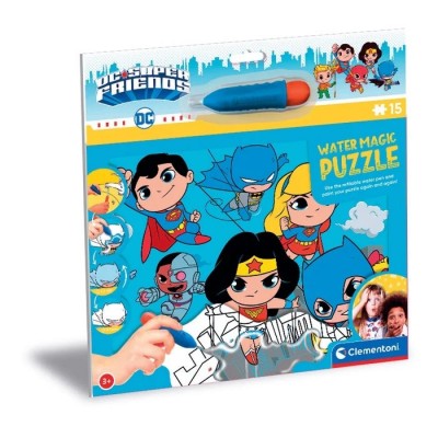 Puzzle  Clementoni-22243 Water magic DC Super friends