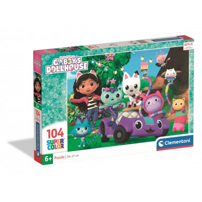 Puzzle  Clementoni-25034 Gabby und das Magische Haus