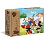  Clementoni-25256 3 Puzzles - Disney Mickey Classic
