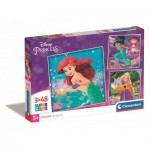 Clementoni-25304 3 Puzzles - Prinzessinnen