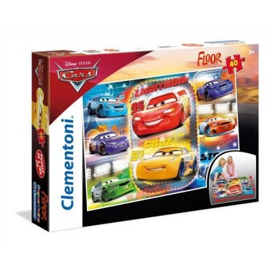 Clementoni-25455 Riesen-Bodenpuzzle - Cars