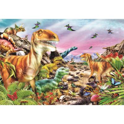 Puzzle Clementoni-25768 Land der Dinosaurier