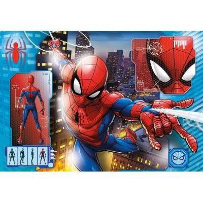 Clementoni-27118 Spiderman Supercolor Puzzle