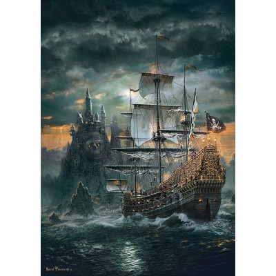 Puzzle  Clementoni-31719 Das Piratenschiff