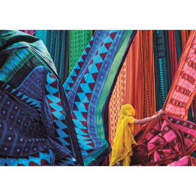 Puzzle Clementoni-31740 Flatternde Stoffe