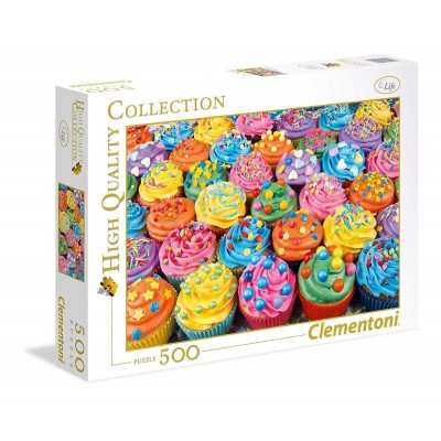 Puzzle  Clementoni-35057 Bunte Cupcakes