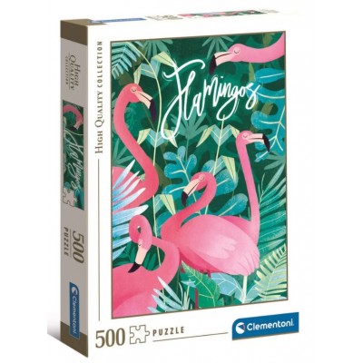 Puzzle  Clementoni-35101 Flamingoes