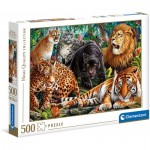 Puzzle  Clementoni-35126 Wildkatzen