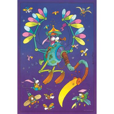 Puzzle  Clementoni-35133 Mordillo, Die Reise