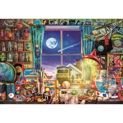 Puzzle  Clementoni-35148 Zum Mond
