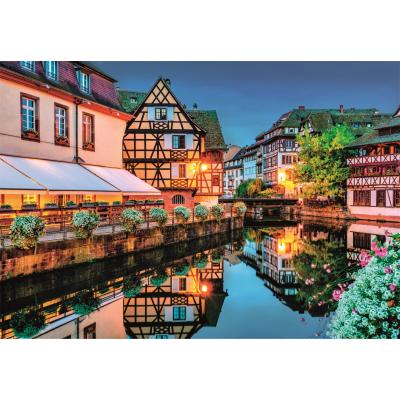 Puzzle  Clementoni-35544 Die Straßburger Altstadt
