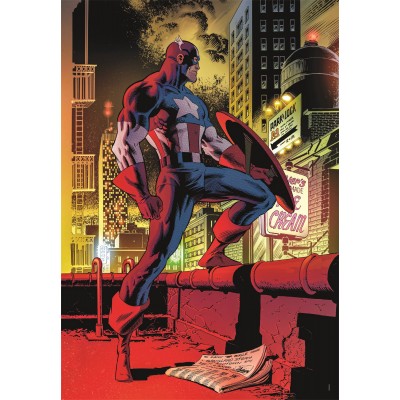 Puzzle  Clementoni-37049 Marvel, Captain America