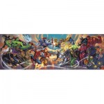 Puzzle  Clementoni-37056 Marvel, Helden Gegen Schurken
