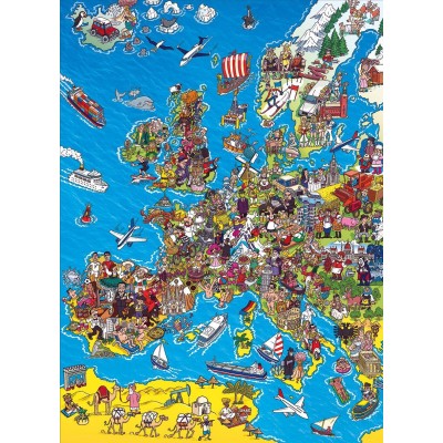 Puzzle Clementoni-39384 Europakarte