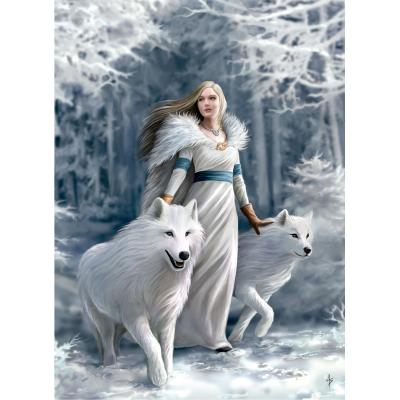 Puzzle  Clementoni-39477 Anne Stokes - Winterwächterinnen