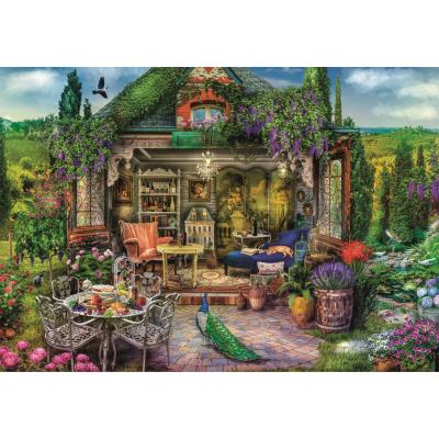 Puzzle  Clementoni-39741 Flucht In Das Weinland