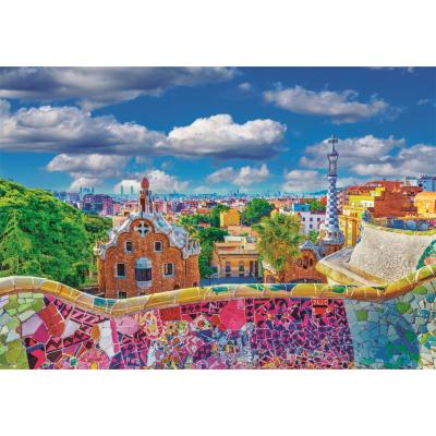 Puzzle  Clementoni-39744 Park Güell Barcelone
