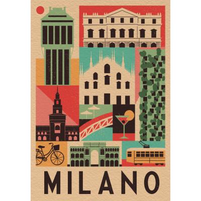 Puzzle Clementoni-39842 Style in the City, Milano