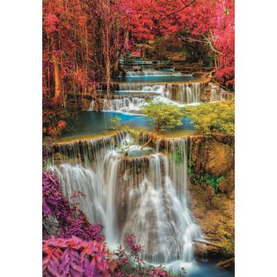 Puzzle  Clementoni-39984 Bunte Thailändische Wasserfälle
