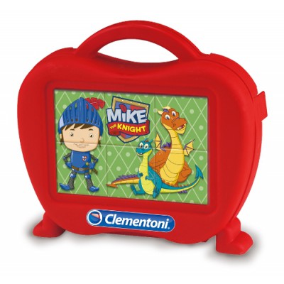  Clementoni-40652 Baby Würfelpuzzle Mike der Ritter