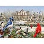 Puzzle  Cobble-Hill-40039 Country House Birds