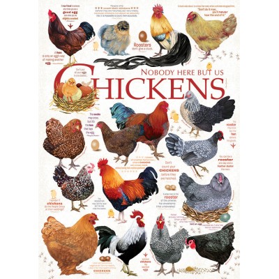 Puzzle  Cobble-Hill-40137 Chicken Quotes
