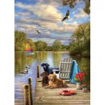 Puzzle  Cobble-Hill-40148 Dog Day Afternoon