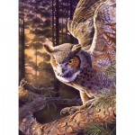 Puzzle  Cobble-Hill-40234 Jäger am Abend