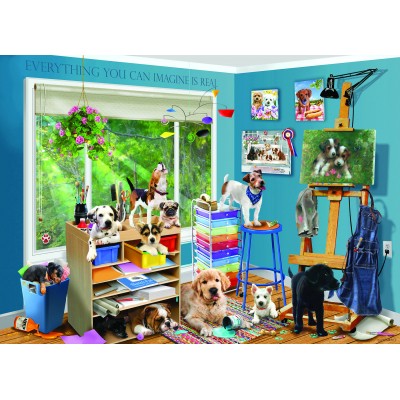 Puzzle  Cobble-Hill-40251 Studio Pups