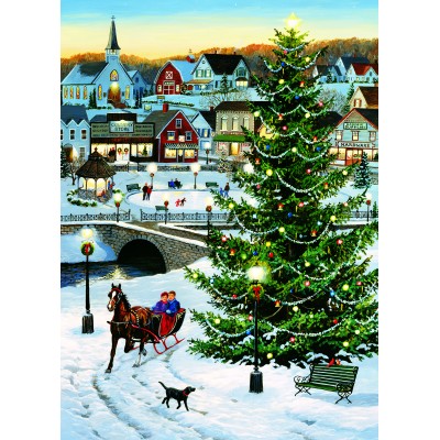 Puzzle  Cobble-Hill-45092 Dorfbaum