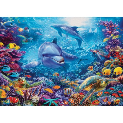 Puzzle Cobble-Hill-51838 Dolphins at Play
