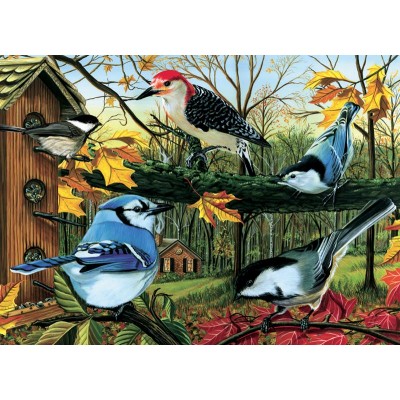 Puzzle Cobble-Hill-80053 Blue Jay And Friends