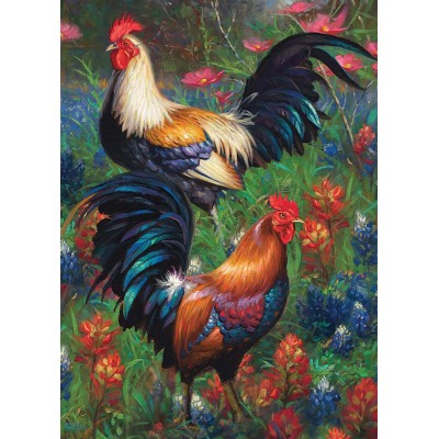 Puzzle Cobble-Hill-80217 Roosters