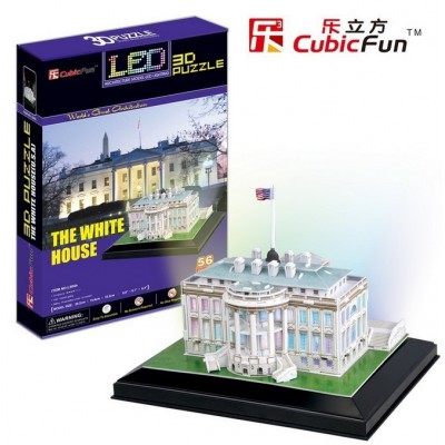  Cubic-Fun-L504H 3D Puzzle mit LED - Weißes Haus, Washington