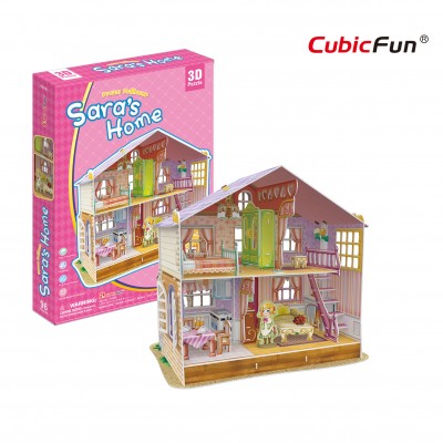  Cubic-Fun-P678h 3D Puzzle - Sara's Home (Schwierigkeit: 4/6)