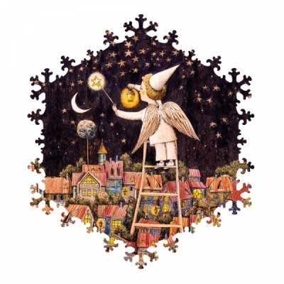 HCM-Kinzel-69136 Wooden Puzzle - Starry Sky