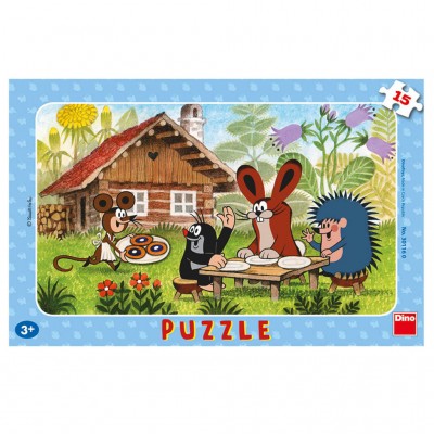  Dino-30116 Rahmenpuzzle - Der Maulwurf
