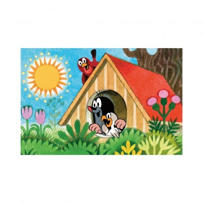  Dino-33106-Maisonnette Mini-Puzzle - Der kleine Maulwurf : Häuschen