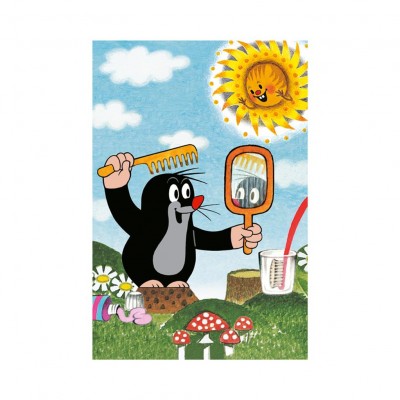  Dino-33106-Miroir Mini-Puzzle - Der kleine Maulwurf : Spiegel