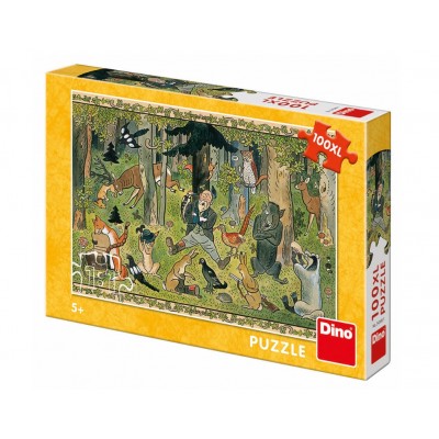 Puzzle  Dino-34348 XXL Teile - Josef Lada - Fairy Tales