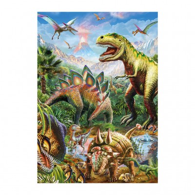  Dino-39415 Neon Puzzle - Dinosaurier
