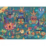 Puzzle  Djeco-07020 XXL Teile - The Festival of Monsters