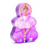 Puzzle  Djeco-07227 Ballerina mit Blume