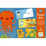  Djeco-08156 Duo Puzzle - Verstecken spielen