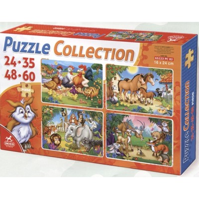 Deico-Games-76571 4 Puzzles - Tiere