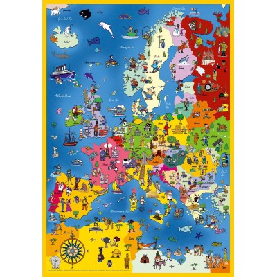 Puzzle  Dtoys-50663 Map of Europe