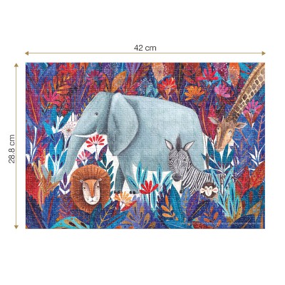 Puzzle  Dtoys-74430 Tropical - Wild Animals