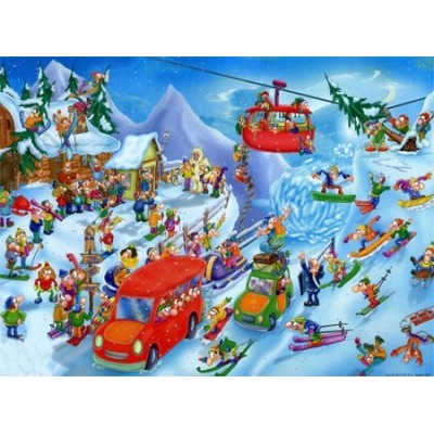 Puzzle DToys-74713 Cartoon Collection - Winter